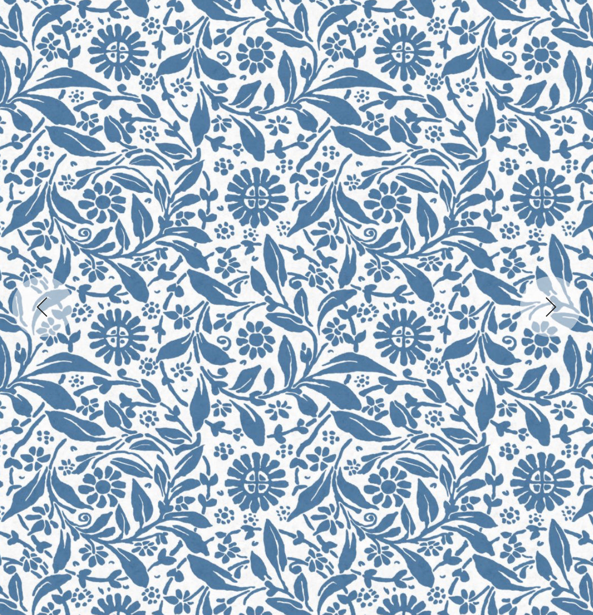Blue & White Floral Print